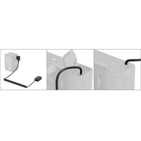 SmallRig 6538 - adapter zasilania typu Dummy, D-Tap do akumulatora Sony NP-FW50 - użycie